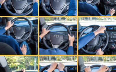 Posição das mãos no volante