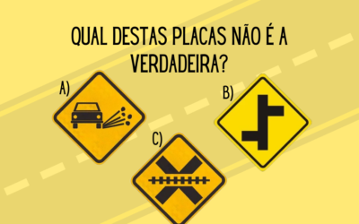 Qual destas placas não é a verdadeira?